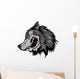 Wolf Mascot Head Vector Wall Decal
