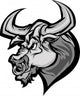 Bull Longhorn Mascot Head Vector Cartoon Wall Decal