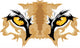 Cougar Eyes Mascot Graphic Wall Decal