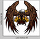 Eagle Wings and Claws Mascot Vector Illustration Wall Decal