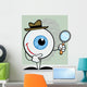 Detective Eyeball Holding Magnifying