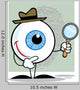 Detective Eyeball Holding Magnifying