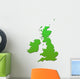 British Isles Map Green