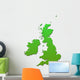 British Isles Map Green