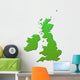 British Isles Map Green