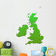 British Isles Map Green