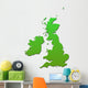 British Isles Map Green