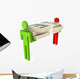 People Packing Money Wall Decal
