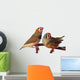 Two Zebra Finch Birds Wall Mural
