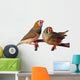 Two Zebra Finch Birds Wall Mural