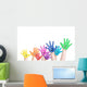 Laughing Children in Rainbow Wall Decal