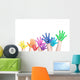 Laughing Children in Rainbow Wall Decal