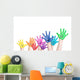 Laughing Children in Rainbow Wall Decal