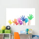 Laughing Children in Rainbow Wall Decal