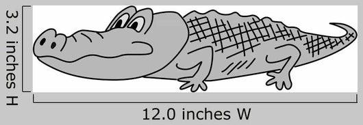 Gray Crocodile White