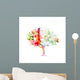 abstract colorful vector tree Wall Decal
