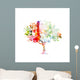 abstract colorful vector tree Wall Decal