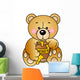 Bear Eats Honey Wall Decal