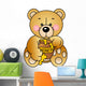Bear Eats Honey Wall Decal