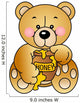 Bear Eats Honey Wall Decal