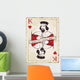 Vintage king of hearts, playing card Wall Mural