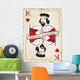 Vintage king of hearts, playing card Wall Mural
