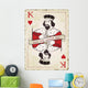 Vintage king of hearts, playing card Wall Mural