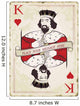 Vintage king of hearts, playing card Wall Mural