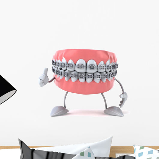 Friendly Braces Dental Wall Decal