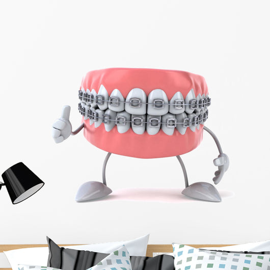 Friendly Braces Dental Wall Decal