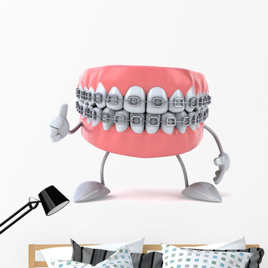 Friendly Braces Dental Wall Decal