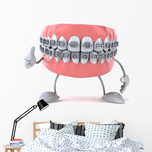 Friendly Braces Dental Wall Decal