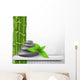 Zen Stone with Bamboo Wall Decal