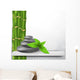 Zen Stone with Bamboo Wall Decal