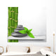 Zen Stone with Bamboo Wall Decal