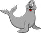 Funny Seal Cartoon Wall Decal