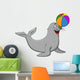 Seal with ball Wall Decal