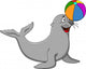 Seal with ball Wall Decal
