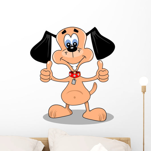 Cartoon Dog Happy with