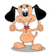 Cartoon Dog Happy with