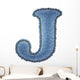 Jeans Alphabet Denim Letter