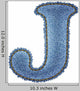 Jeans Alphabet Denim Letter