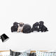 Pug Puppies White Wall Decal