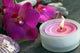 Orchidenblte Mit Kerze
