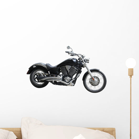 Motorcycle isolated on white Wall Decal