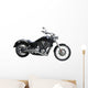 Motorcycle isolated on white Wall Decal