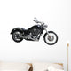 Motorcycle isolated on white Wall Decal