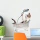 Cat Shower Wall Decal