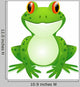 Funny toad cartoon Wall Decal