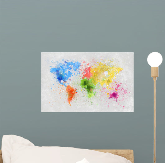 World Map Painting
